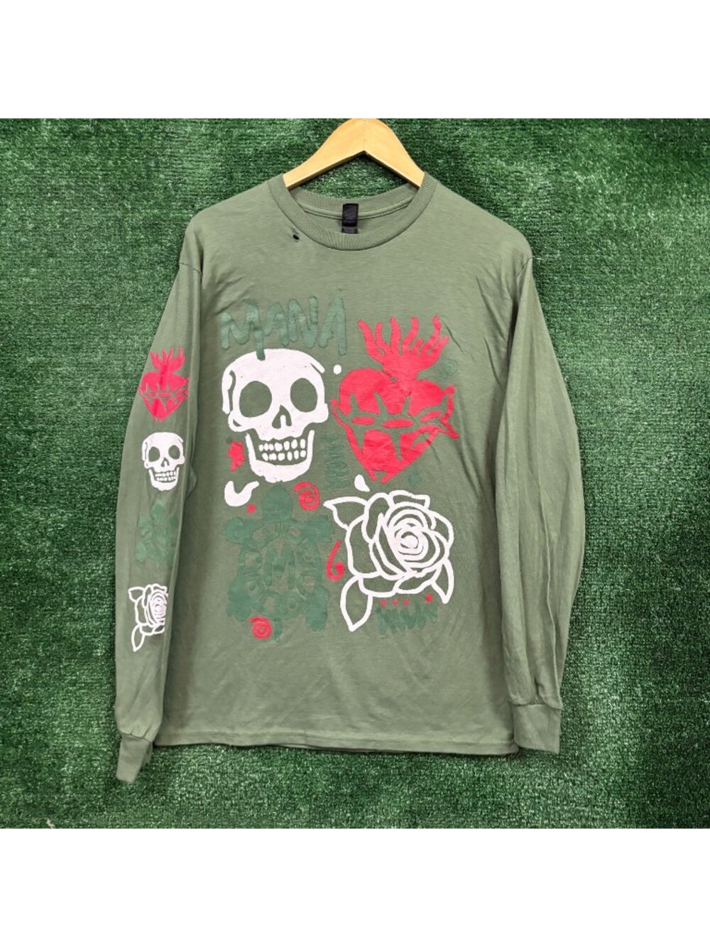 Mana Vivir Sin Aire Tour Rock Band LS Shirt Size Medium